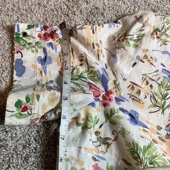 Vtg. 90s Asian Textured  Button Down by Allison Daley- 10 - Picture 9 of 11